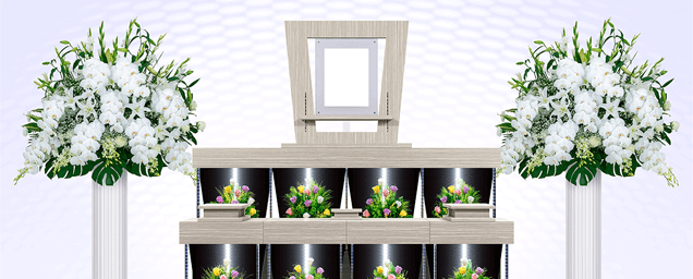 フラワーアレンジ祭壇